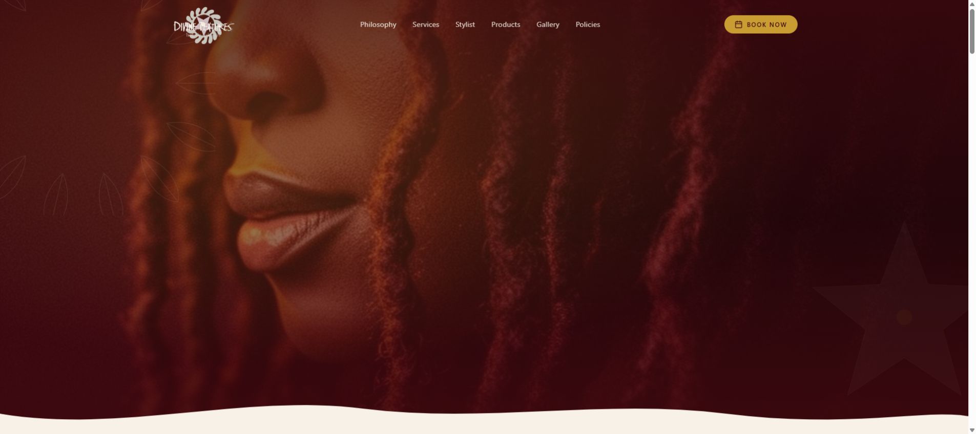 Divine Textures selected website detail